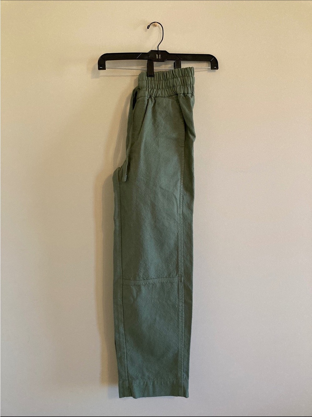 Everlane Women's High raise Organic Cotton Army Green Pants - Picture 3 of 6